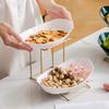 Fruit Bowl for Kitchen Counter Display Stand Decor Convenient Modern Serving with Metal