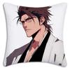 Hot Anime Bleach Ichigo Pillow Covers Cartoon Sofa Decorative Home Double-Sided Printing Short Plush Cute Cushion Cover