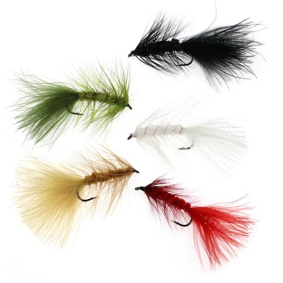 Fly Fishing Lure with Sharp Hook Realistic Hand Tied Feather Bionic Fly Fishing Bait Freshwater Saltwater Bass Trout Fishing Accessories