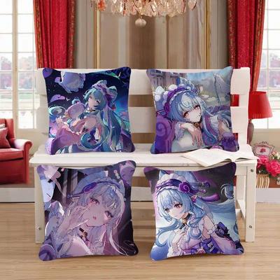 Genshin Impact Y-Yume-Mizuki Housse de Coussin Décorative Esthétique de Chambre Décoration de Maison Housse de Coussin pour Canapé Lit Chambre 45x45