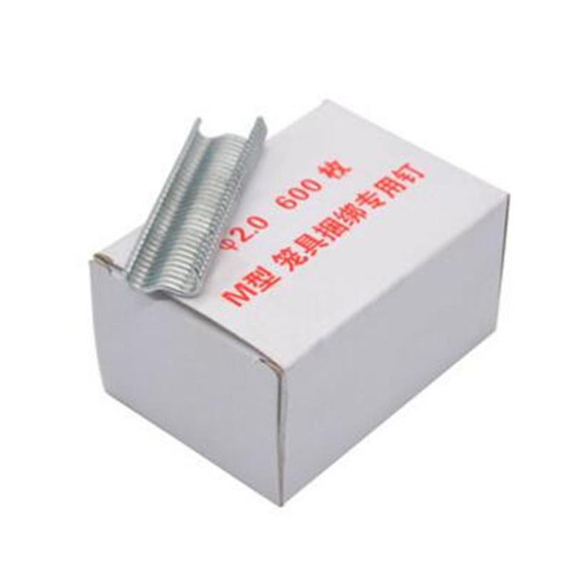 600 pezzi Chiodo M Chiodi per gabbie Gabbie per animali chiodo installato Coniglio Pollo Uccelli Gabbia Mangiatoia per animali Quaglia Pinza per gabbia per tortore dal collare Coniglio