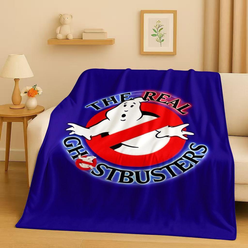 3D Horrorfilm G-Ghostbusters Cartoon Flanelldecke, Ultraweiche Warme Plüschdecke für Zuhause Schlafzimmer Bett Sofa Abdeckung Büro Kinder