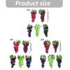 5 Strand Detailed Replicas Grape Faux PVC Fruit Decorations Perfect for Holiday Party Wedding Centerpieces