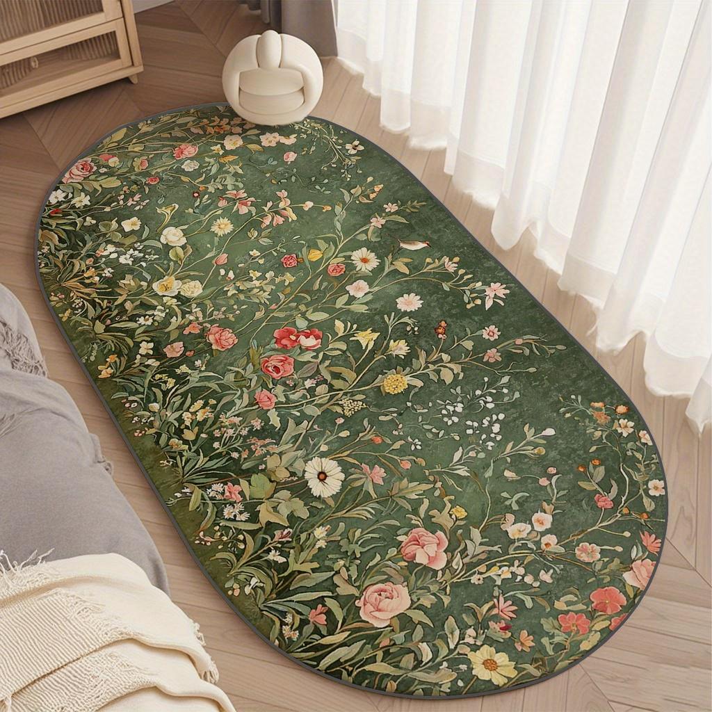 Fresh Green Garden Carpet Cute Bedside Floor Mat Doormat Welcome Mat Bathroom Mat Rug For Bedroom Carpet For Live Room