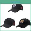 Outdoor Fishing Cap With Tiger Embroidery Adjustable High Crown Baseball Hat For Men