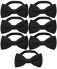[Best Item] Men's Bow Tie Set, Made In Japan, 7 Pieces, One-Touch Tie, Ribbon Tie, Easy Hook, Bow Tie, Black 0007
