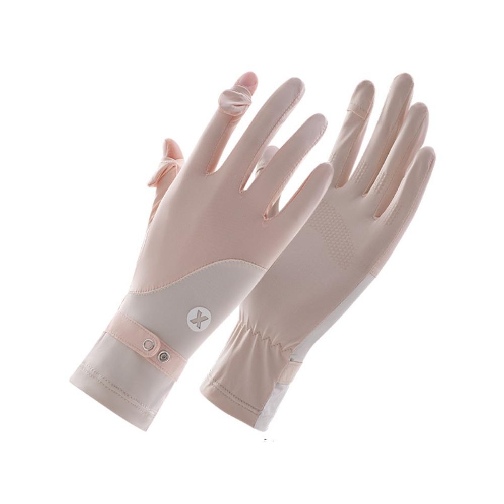 Ice Silk Sun Protection Riding Gloves Breathable Summer Driving Mittens  Summer