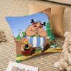 Cartoon A-Asterix And O-Obelix Pillow Case Anti-dustmite Invisible zipper Sofa Bed