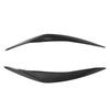 2 Pcs Headlight Eyebrow Left Right Front Light Eyelid Cover Trim for 5 Series F10 Pre‑LCI 2010 to 2013