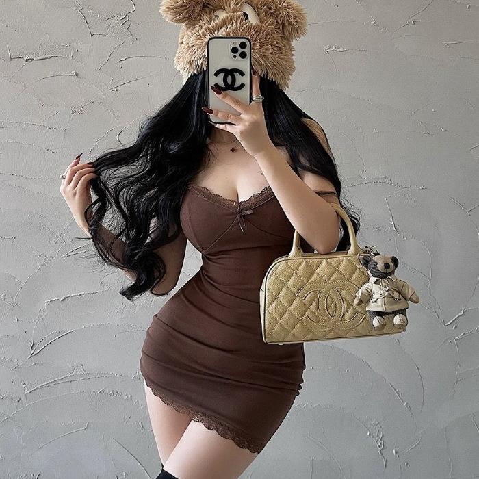 

Черное облегающее платье в стиле ретро, ​​кружевное лоскутное платье на бретельках, мини-модное мини-платье с эстетическим бантом, Клубные вечерние сексуальные платья для женщин