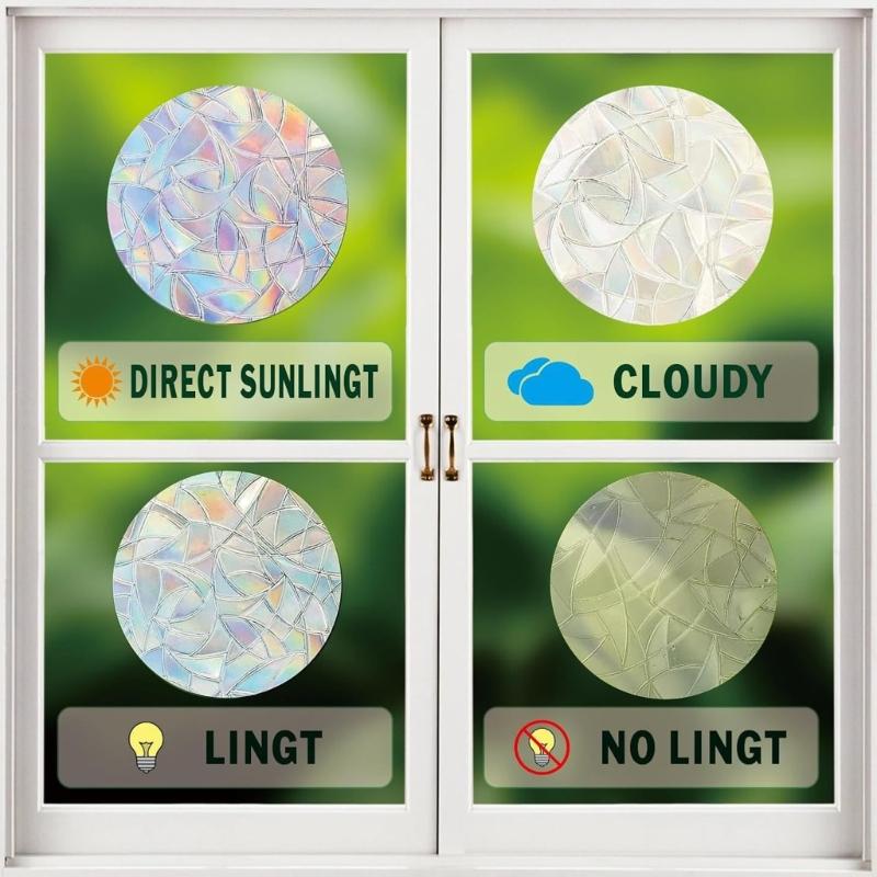Window Clings Antis-Collision Window Decal To Save Birds from Window Collision Easy Remove No Residues and Reusables