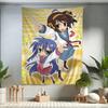 Anime Lucky Star Comedy Colorful Tapestry Wall Hanging Bohemian Wall Tapestries Mandala Wall Art Decor