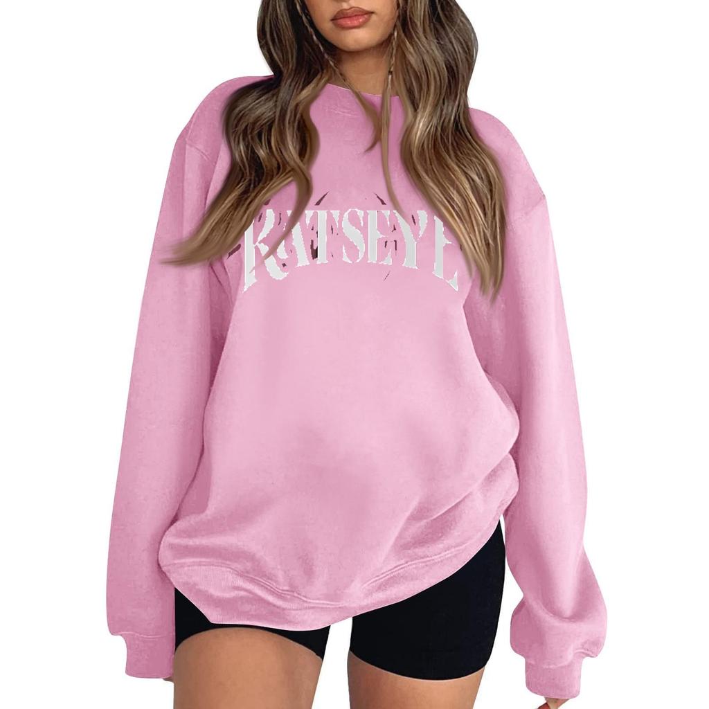 Women's Fashionable And Casual Long Sleeve Round Neck Printed Sweatshirt