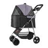 Pet Stroller Foldable 4 Wheels Dog Stroller Detachable Carrier Up To 35lbs