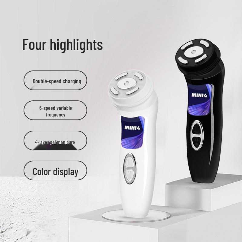 Fourth-Gen Rechargeable HIFU Mini 4-in-1 Ultrasonic Beauty Device for Lifting, Firming, and Iontophoresis At Home
