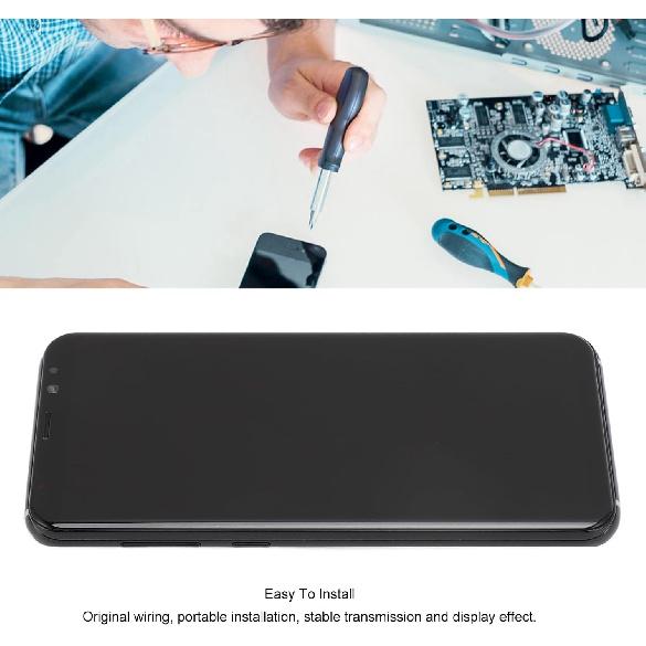 LCD Display Screen Replacement, Touch Digitizer Assembly for Mobile Phone Repair, Easy To Install with Original Wiring, Wide Application (Galaxy S8+)