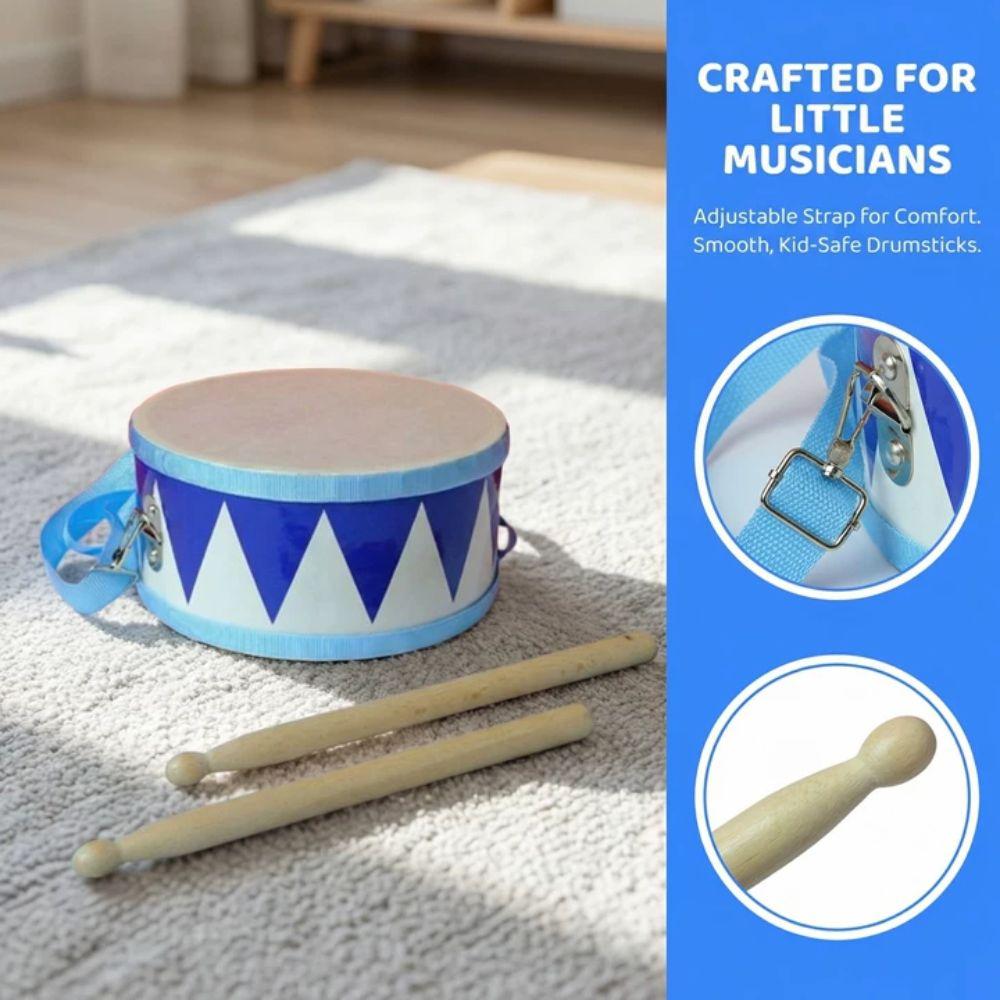 Montessori Instrument Hand Drum Toys Percussion Instrument Wood Kids Drum Toys  Children Preschool