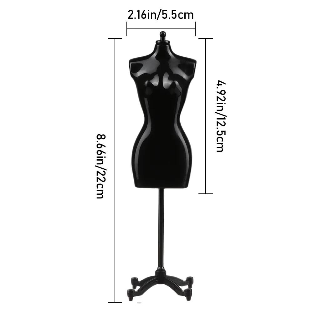 1/12 Dollhouse Mini Mannequin Ruler Set Evening Dress Simulation Humanoid Model Props Miniature Accessories Children Kids Toys
