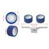 Adjustable Keel Support Rollers For Yacht Trailers Featuring Anti Skid Rubber Surfaces And Steel Brackets