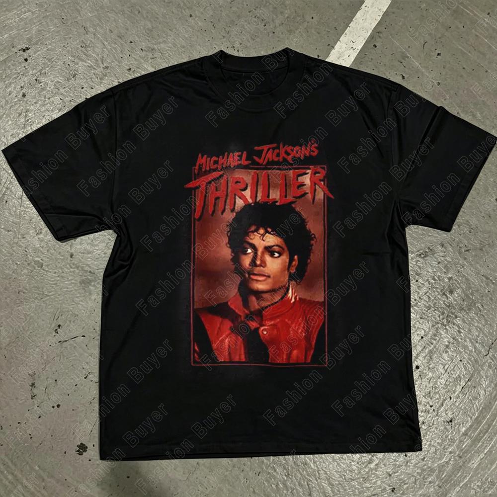 Michael Jackson Modern Redesign TShirt Unisex And Unisex Summer Cotton Y2k Clothing Fashion Round Neck Short Sleeved Tee Fan Gifts