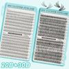 D Curl Cluster Lashes Book: 20D/30D/60D/80D Large Capacity False Eyelashes