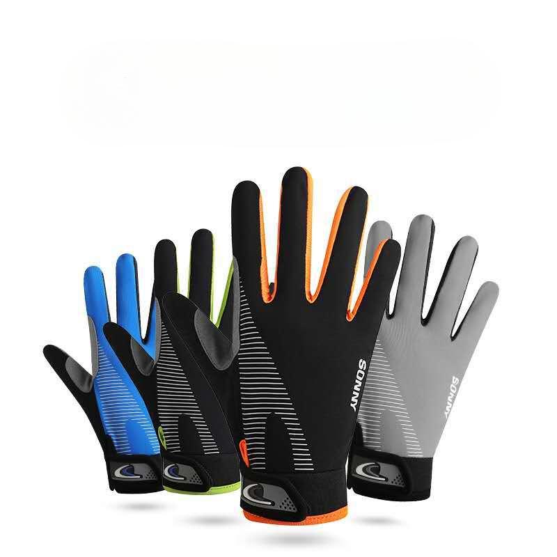 Spring and Summer Men and Women's Sun Protection and Breathable Cycling Frisbee Sports Fitness Thin Touch Screen Gloves