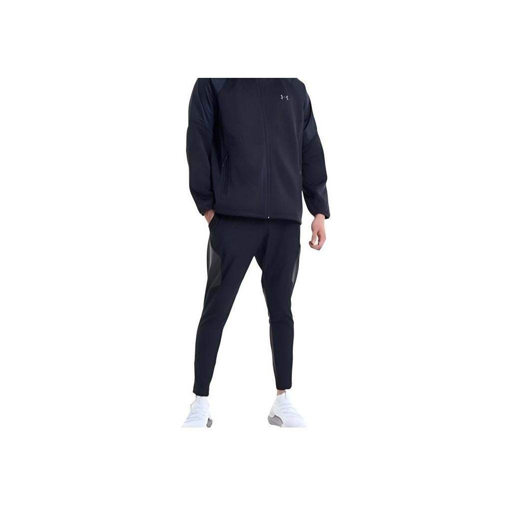 Under Armour Solid Color Elastic Slim-Fit Sports Pants Men Bottoms Black 1373788-001