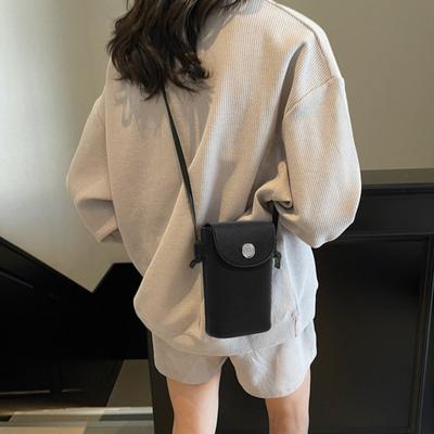 Crossbody Purse Solid Color Coin Wallet with Adjustable Strap Casual Sling Bag Phone Pouch for Keys Cards Travel Street Shopping