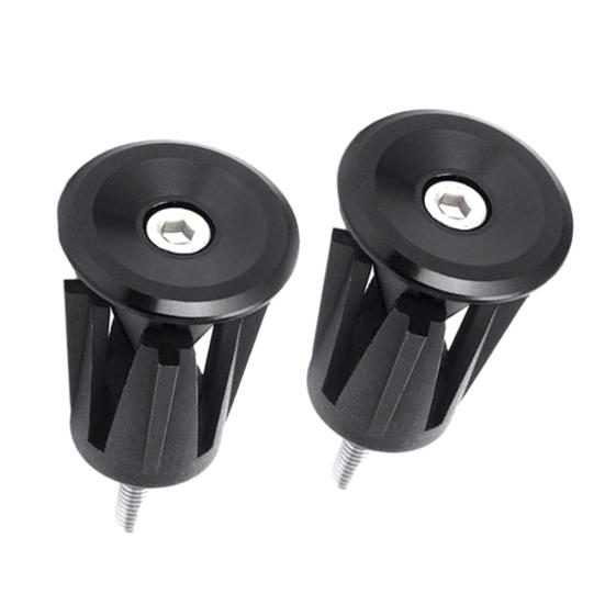 2Pcs/Set Aluminium Alloy Bike Bicycle Cycling Handle Bar Grips End Plug Cap