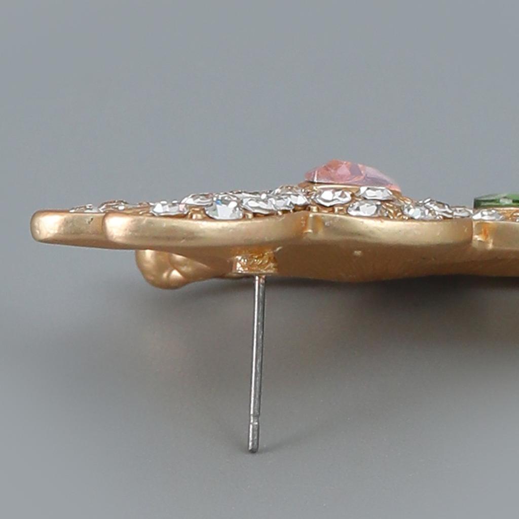 Pinkdudu Boucles d'oreilles papillon symétriques 3 couleurs strass mode mignonnes zircon insecte pour femmes bijoux PD1324