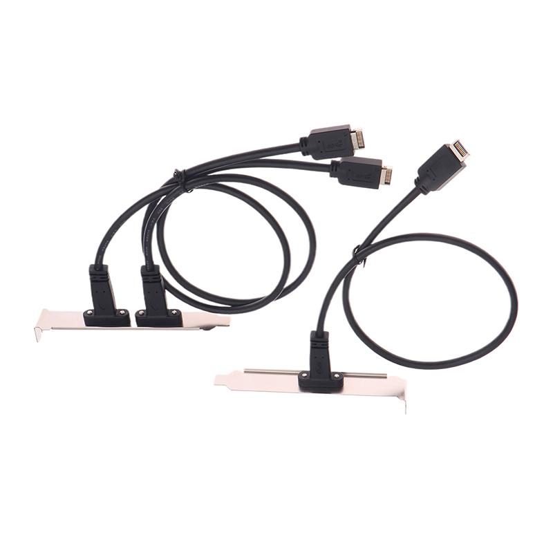 50cm USB 3.2 Front Panel Header Type-E To USB-C Type C Female Connector Extension Wire Cable TYPE-E Baffle Cable