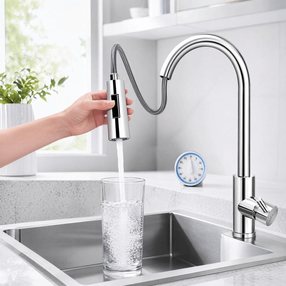Pull Down Faucet Head Pull Out Sprayer Head Durable Sprayer Nozzle Mobile Home