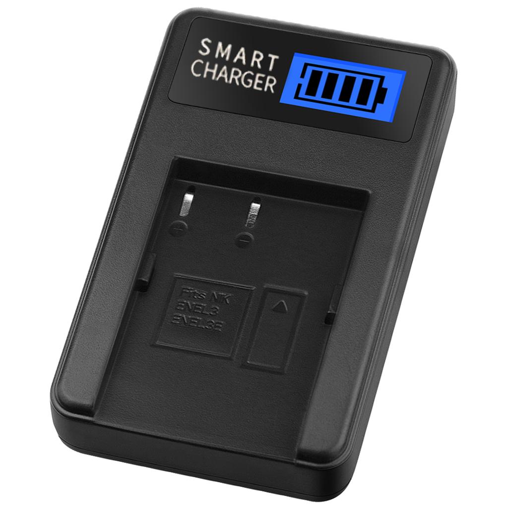 EN-EL3 LCD USB Camera Battery Charger Charging Dock for D100 D100 SLR D200 D300 D300s D50 D70 D70s D80 Battery