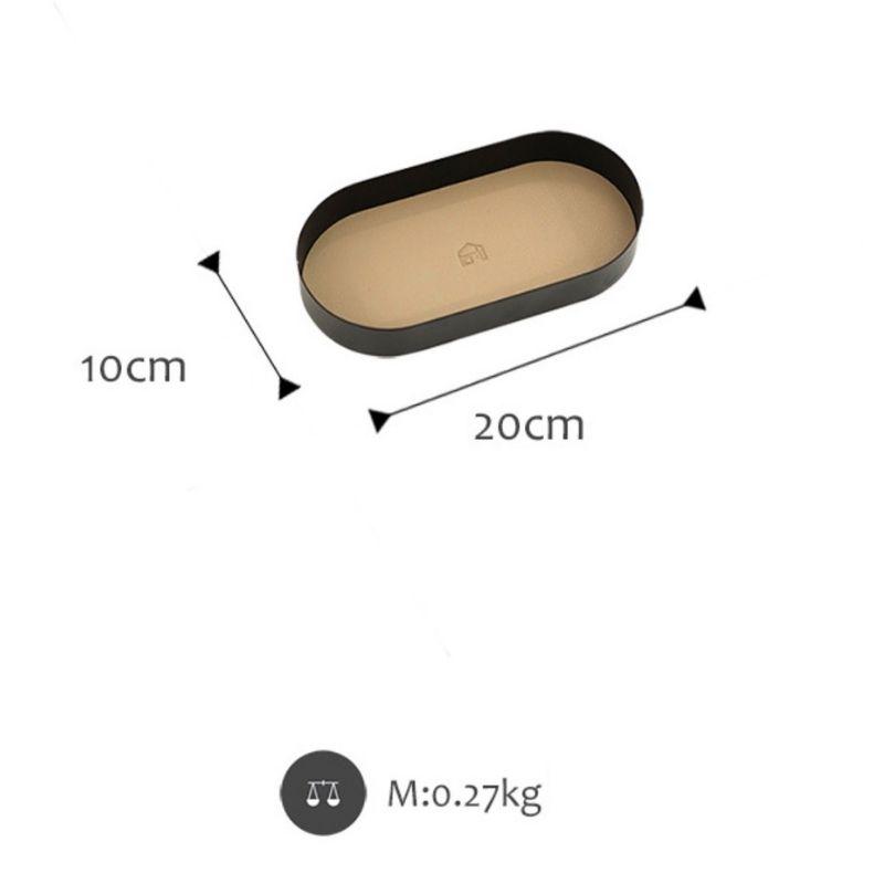 

Homlly Stucco Table Display Vanity Keys Tray S (10*20cm)