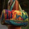 Small Animal Sunflower Print Travel Bag Unisex Gym Sports Large Capacity Weekend Overnight