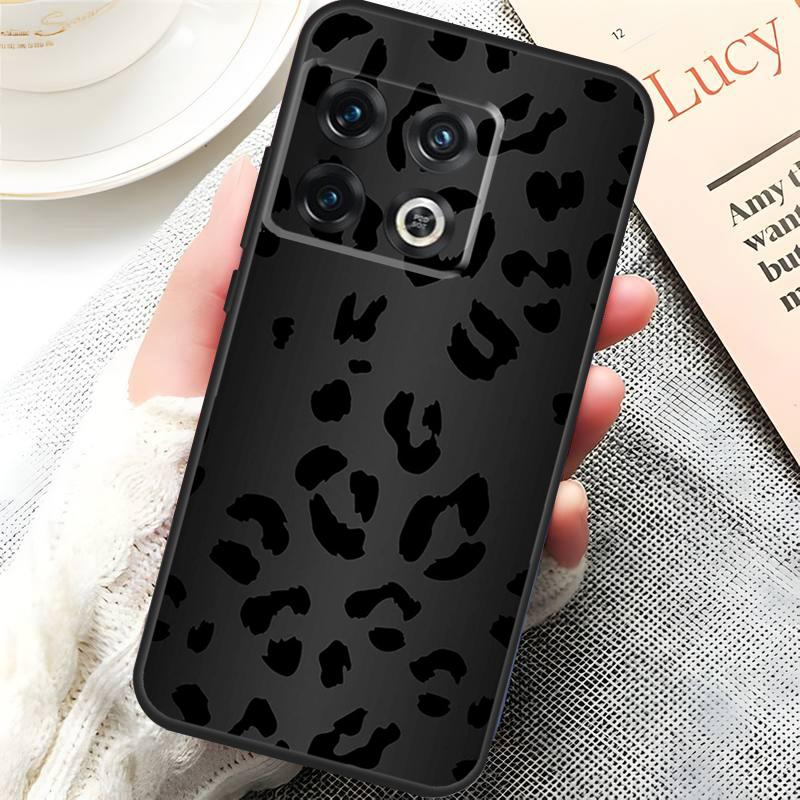 

Leopard Print Black Cheetah Pattern Cover For OnePlus 13R 15 13 13T 12 12R 10T 11 10 Pro OnePlus Nord 5 CE 3 4 Lite N20 N30 Case OnePlus Nord 4
