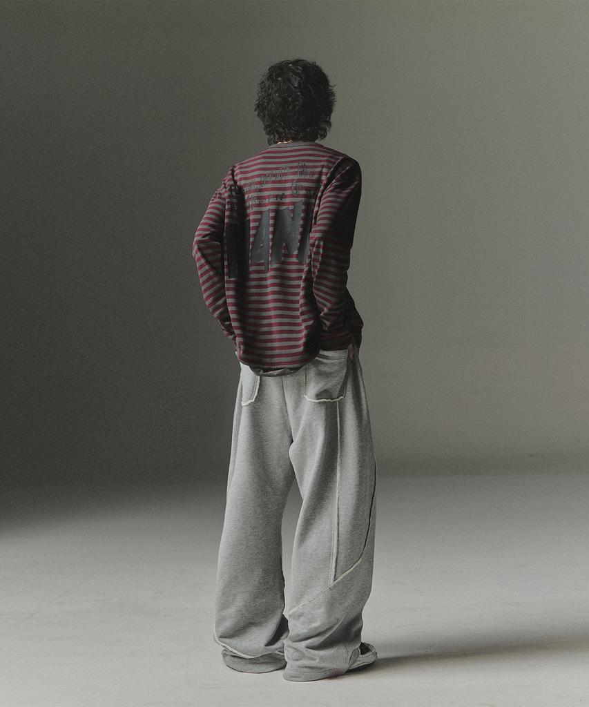 NOT4NERD Cut Off Incision Sweat Pants - Gray