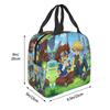 Custom D-Digimons Resuable Lunch Box Unisex Waterproof Cartoon Thermal Cooler Food Insulated Lunch Bag Office Work