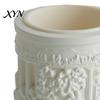 Removable Inner Basin Pot Mini Roman Column Planter, Vintage Embossed Flower Pot, Small Greek Split Tank Planter Pillar Shaped Plant Container
