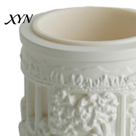 Removable Inner Basin Pot Mini Roman Column Planter, Vintage Embossed Flower Pot, Small Greek Split Tank Planter Pillar Shaped Plant Container