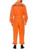 Halloween Mens Orange Prisoner Costume Jail Costumes Long Sleeve Prison Jumpsuit Adults Inmate Role-Playing Party Cosplay Outfit