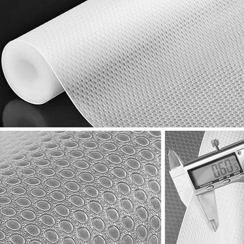 Kitchen EVA Cabinet Liner Waterproof Mat Moisture Proof Drawer Pad for Home Shoe Cabinet Table Protection Oil Resistant Easy Clean Durable