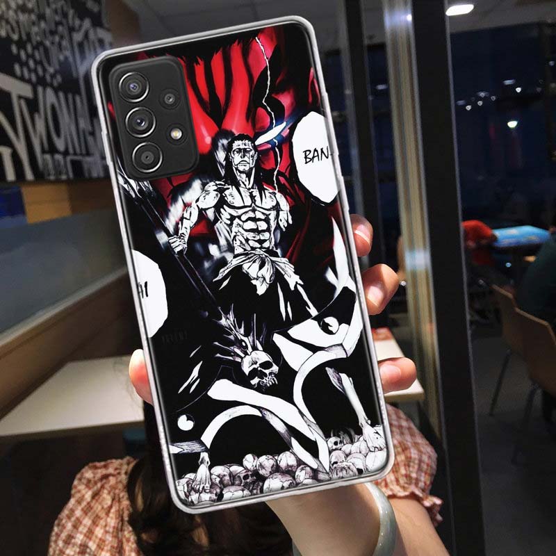 BLEACH Zaraki Kenpachi Phone Case for Samsung A54 A57 A37 A17 A14 A15 A12 A24 A34 A55 A35 A25 A52S A07 A05S A04S A22 A32 A72 Gal