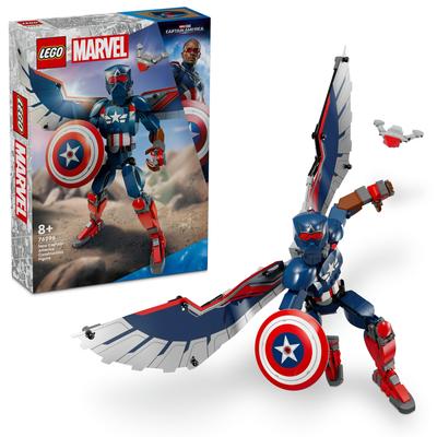 LEGO Marvel New Captain America Figure 359 Pieces Toy, Birthday Present, Building Blocks, Boys, Girls, Children Ages 8, 9, 10, Elementary School Stude