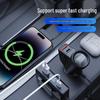 Multifunctional Car Charger with QC3.0+PD Fast Charging, 12V/24V Compatibility, and Voltage Display