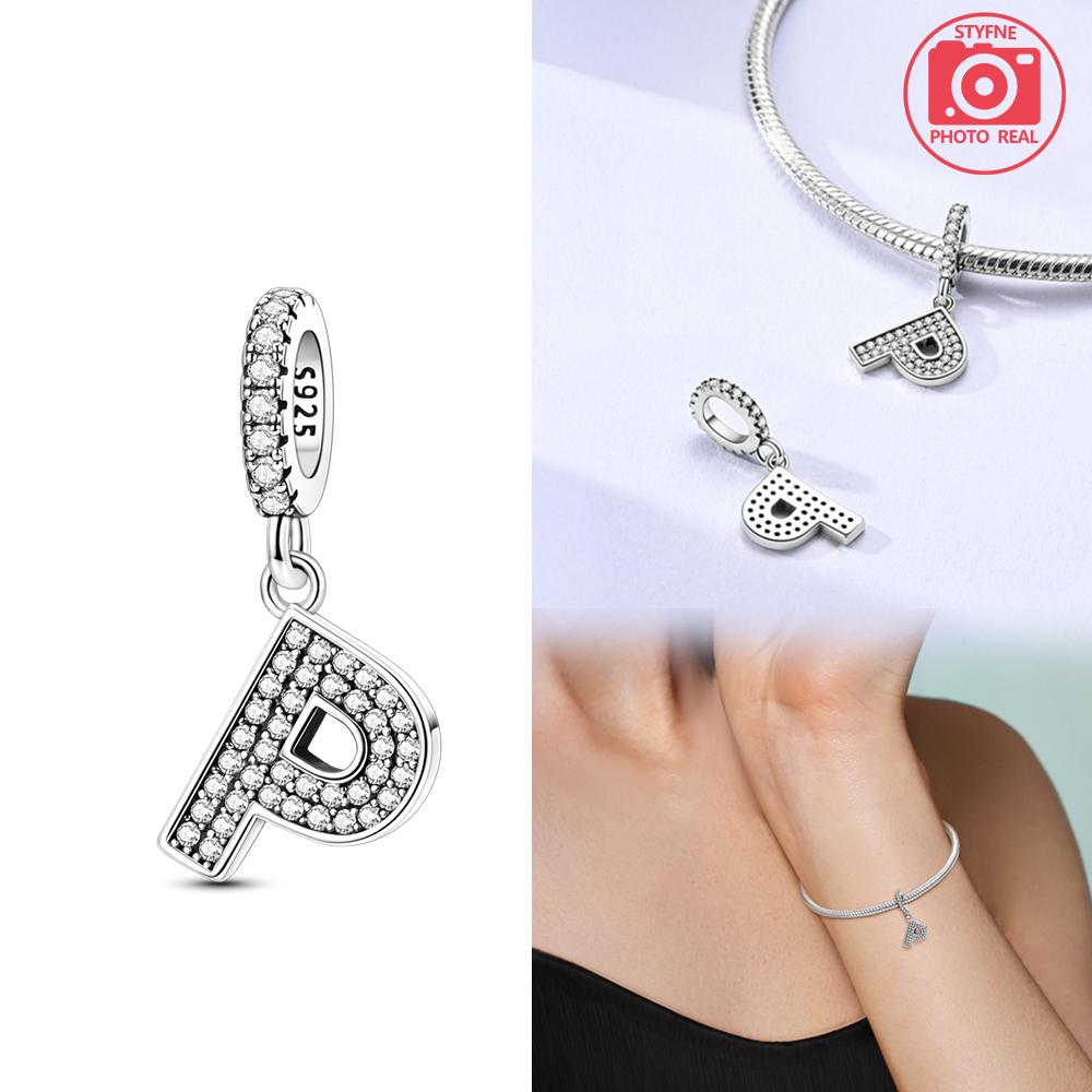 Sparkling Full Monogram Pendant Copper Colors For Charms Copper Colors Original Bracelet For Jewelry Making