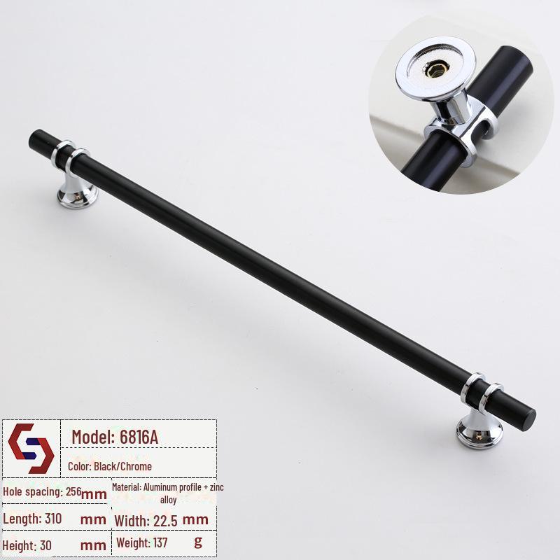 

Ручка для шкафа и ящика Nordic Black для гардероба и ванной комнаты