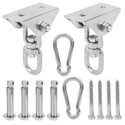 Heavy Duty 304 Stainless Steel Swing Hangers Swing Hanging Kit Locking Snap Hooks