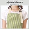Unisex Korean Style Summer Kitchen Apron - Breathable Cotton Waist Smock for Cooking