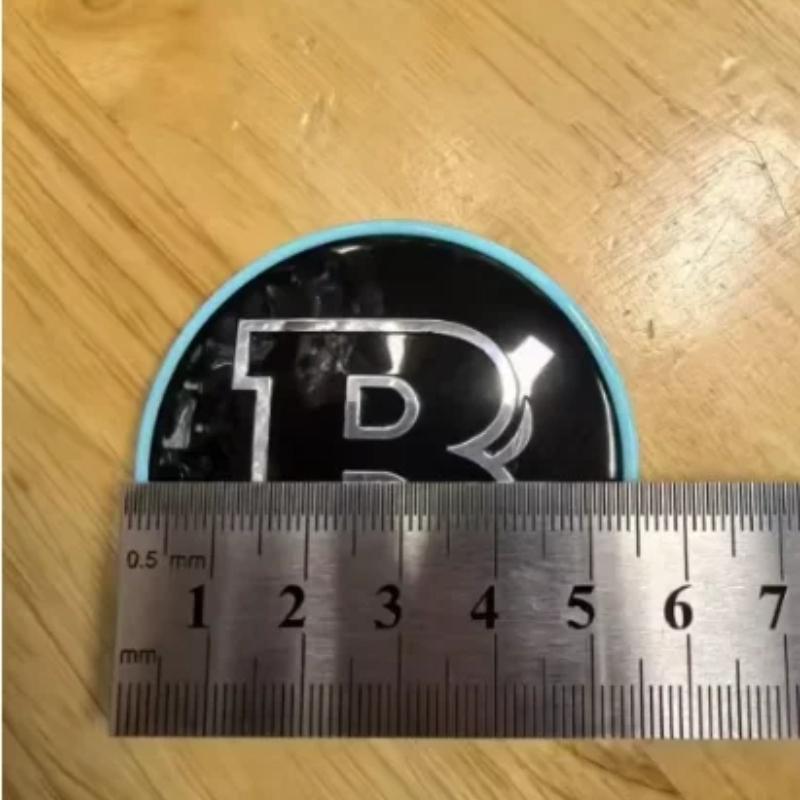 Black For BRABUS Hood Sticker 57mm BRABUS Badge Sticker Hood Emblems For Mercedes BRABUS GLA GLC GLE W205 W212 W463 W177 W246